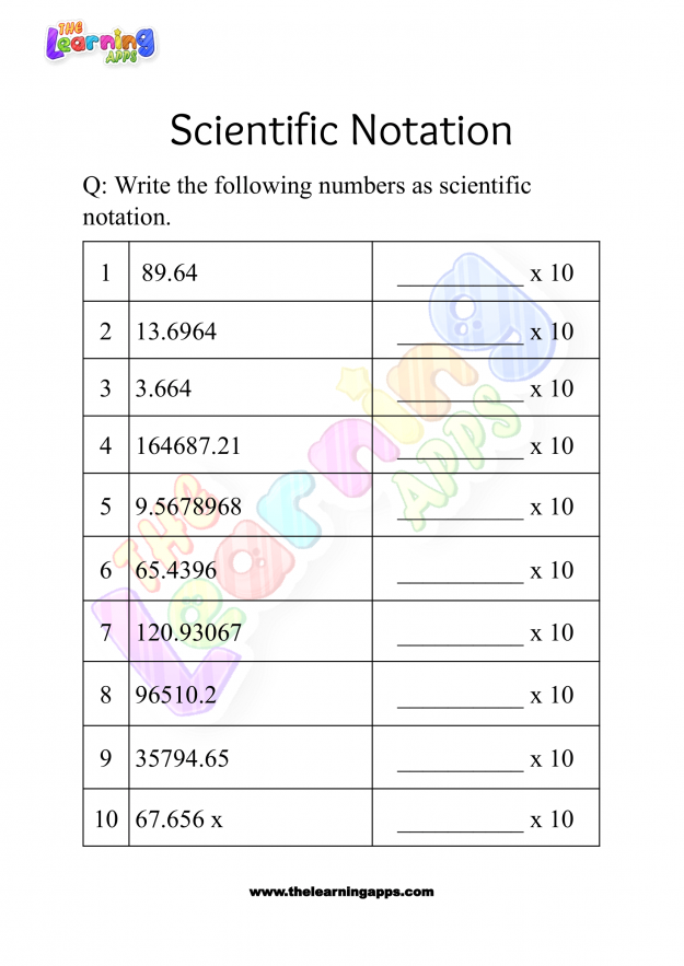 scientific notation worksheet grade 3-04