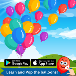 Balloon Pop App Carousel Ad