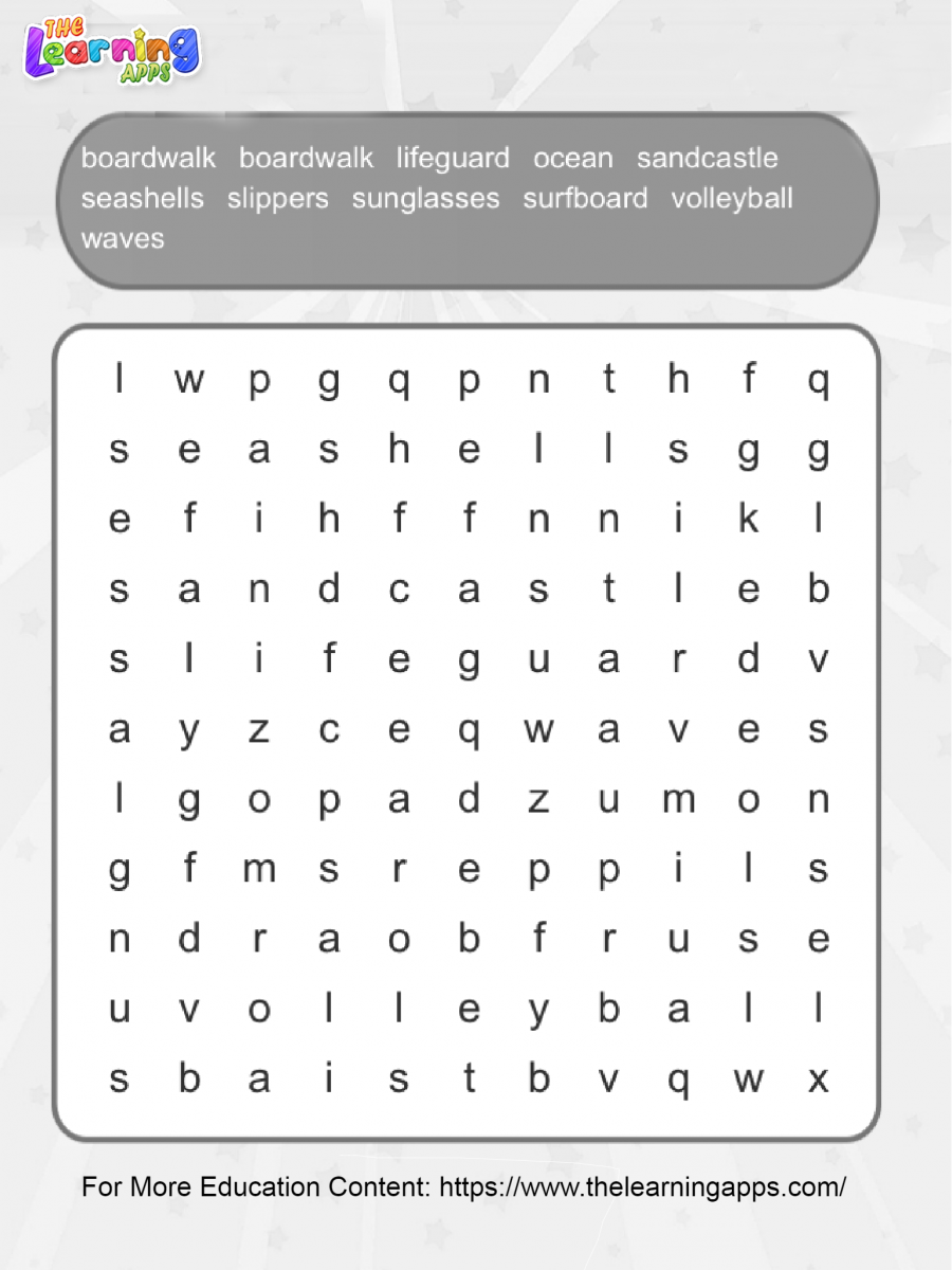 Free Printable word search for seniors