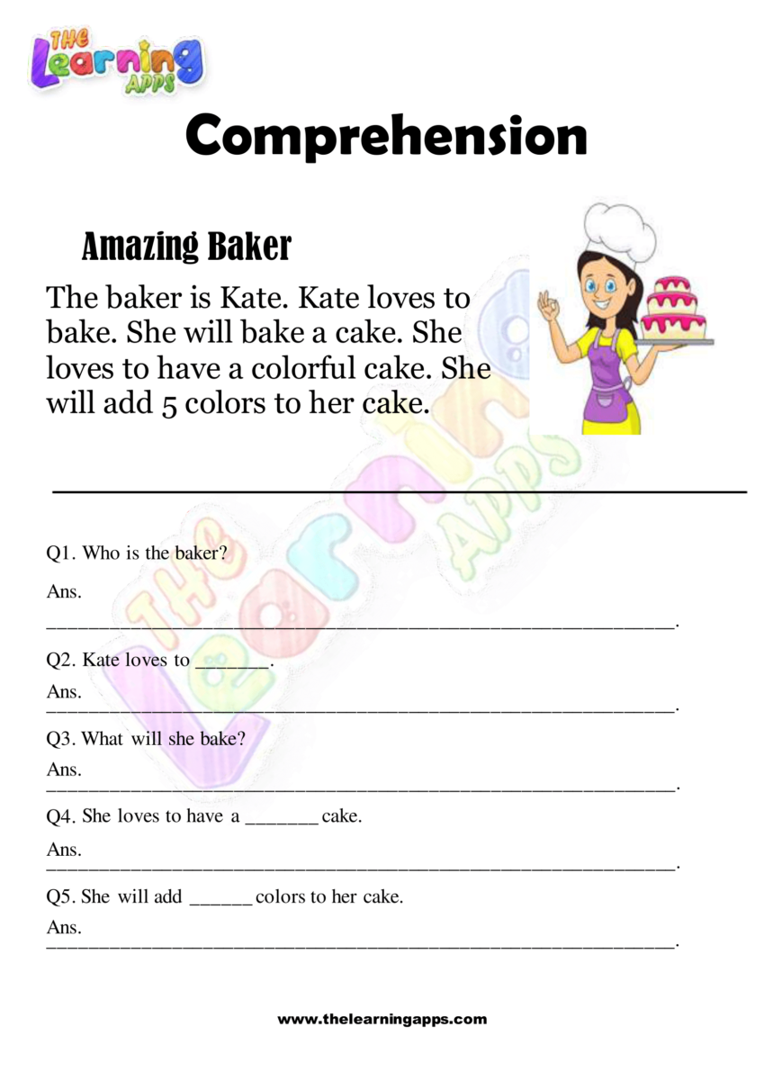 1st grade reading comprehension worksheets for free