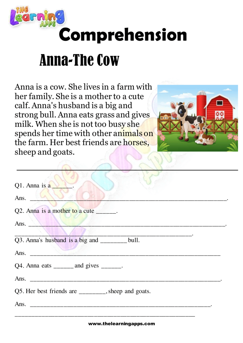 1st grade reading comprehension worksheets for free