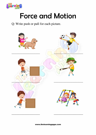 Download Printable Force And Motion Worksheets For Grade 3