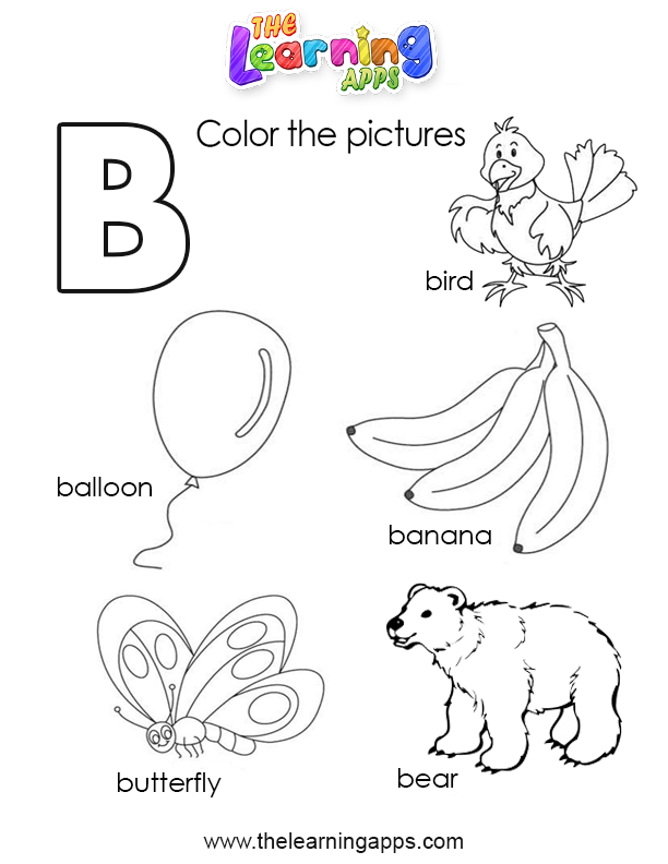 Free Letter B Worksheets For Preschoolers And Kindergarten