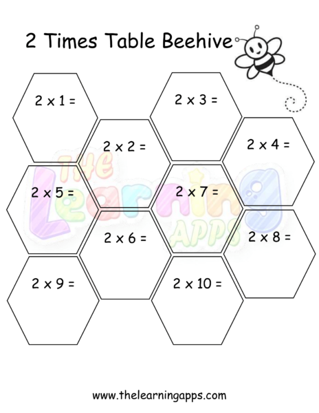 2 Times Table Beehive